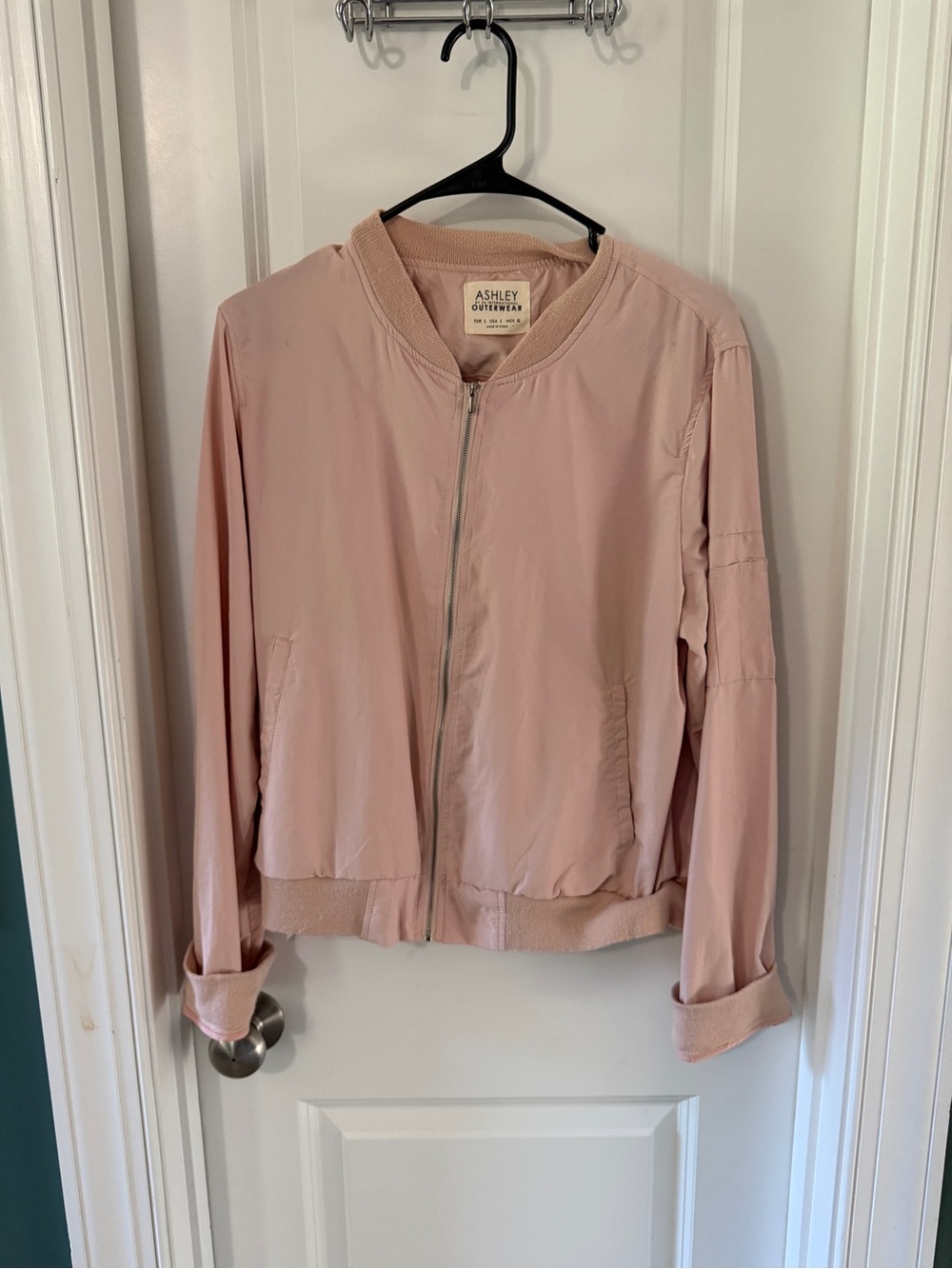 Ashley Dusty Blush Pink Bomber Jacket